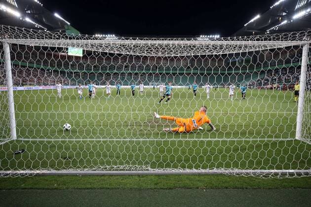 WARSZAWA 09.08.2018 PIERWSZY MECZ III RUNDA ELIMINACYJNA LIGA EUROPY SEZON 2018 19: LEGIA WARSZAWA - FOOTBALL 1991 DUDELANGE --- UEFA EUROPA LEAGUE FIRST LEG THIRD QUALIFYING ROUND MATCH: LEGIA WARSAW - F91 DUDELANGE DAVIS TURPEL STRZELA GOLA ARKADIUSZ MALARZ FOT. PIOTR KUCZA FOTOPYK NEWSPIX.PL --- Newspix.pl  180809PYK0051