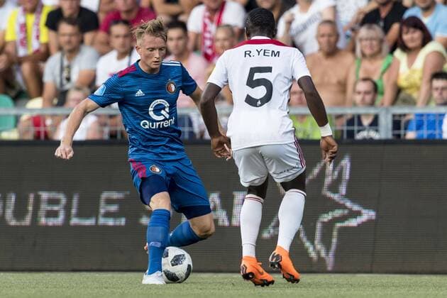 ZILINA, Slovakia, 09-08-2018, football, Europa League, season 2018 2019, Feyenoord player Sam Larsson, during the match Trencin - Feyenoord Trencin - Feyenoord  x2386900x