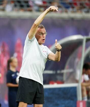 RB Leipzig - Craiova Fussball Euro League Quali Leipzig, 09.08.2018, Red Bull Arena, Fussball, UEFA EURO EM Europameisterschaft Fussball League , Qualifikation, 3.Runde, Hinspiel, RB Leipzig vs. CF Universitatea Craiova , Im Bild; Cheftrainer Ralf Rangnick, RB Leipzig ,