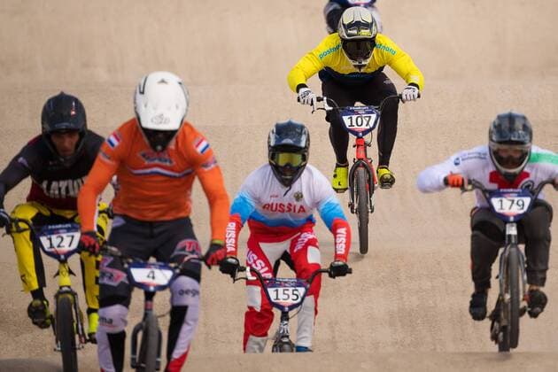 180810 Filip Svanberg of Sweden competes in the qualifications of BMX cycling during the European Championships on August 10, 2018 in Glasgow. Photo: Joel Marklund BILDBYRN kod JM 87773 Copyright: JOELxMARKLUND BB180810JM018