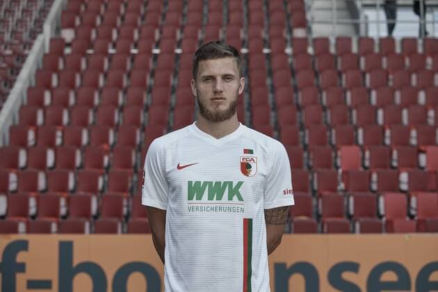 Jeffrey Gouweleeuw; FC Augsburg 1907; 1.BL, Porträttermin 2018 2019,