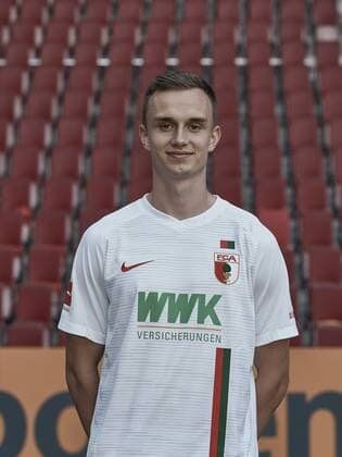 Kilian Jakob; FC Augsburg 1907; 1.BL, Porträttermin 2018 2019,
