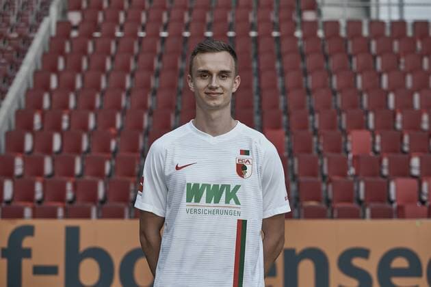 Kilian Jakob; FC Augsburg 1907; 1.BL, Porträttermin 2018 2019,