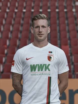 Andre Hahn; FC Augsburg 1907; 1.BL, Porträttermin 2018 2019,