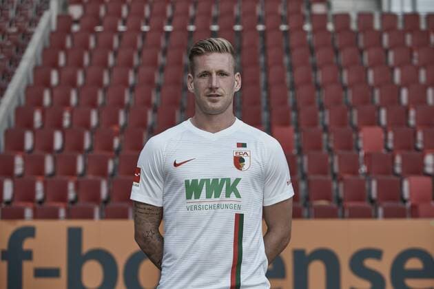 Andre Hahn; FC Augsburg 1907; 1.BL, Porträttermin 2018 2019,