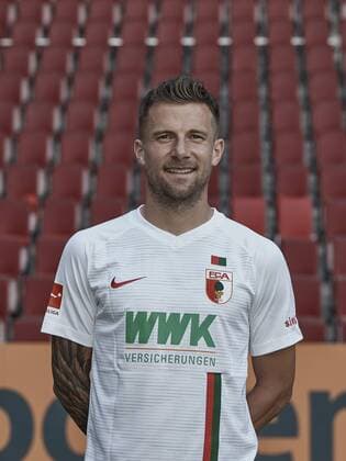 Daniel Baier; FC Augsburg 1907; 1.BL, Porträttermin 2018 2019,