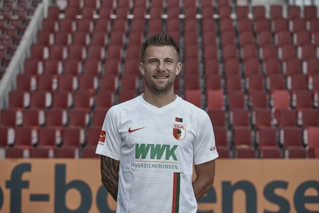 Daniel Baier; FC Augsburg 1907; 1.BL, Porträttermin 2018 2019,