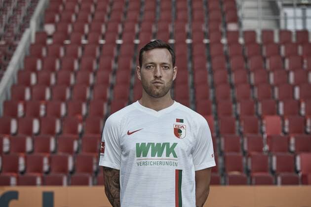 Julian Schieber; FC Augsburg 1907; 1.BL, Porträttermin 2018 2019,