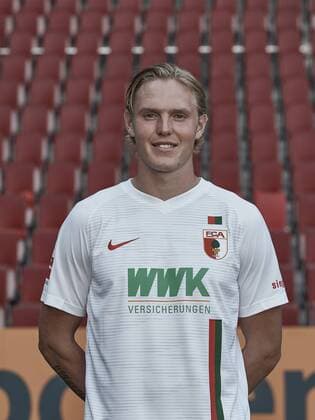 Fredrik Jensen; FC Augsburg 1907; 1.BL, Porträttermin 2018 2019,