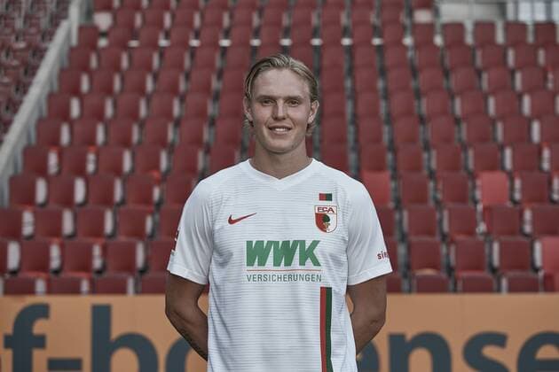 Fredrik Jensen; FC Augsburg 1907; 1.BL, Porträttermin 2018 2019,