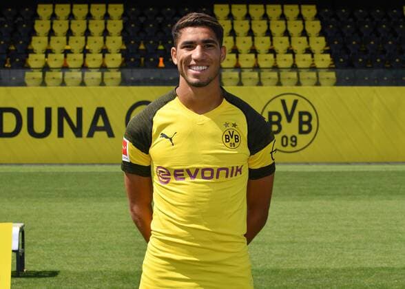 Achraf Hakimi; Borussia Dortmund; 1.BL, Porträttermin 2018 2019