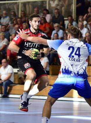 Michael Haaß Haass (13, HC Erlangen HCE ) Dino Corak (24, TV Großwallstadt)