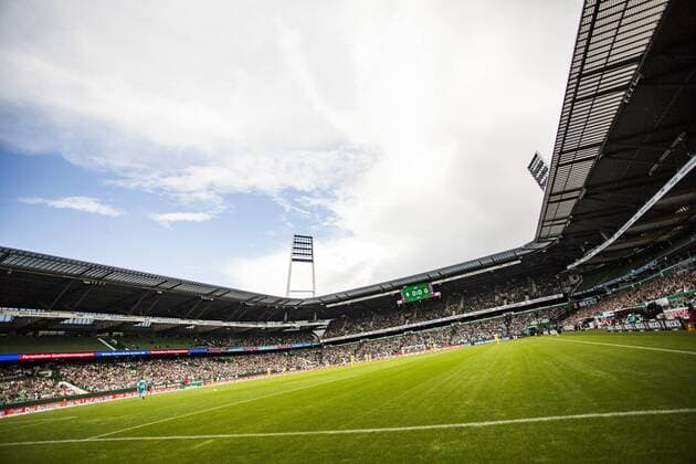 GER, FSP, SV Werder Bremen vs Villareal FC 11.08.2018, Weserstadion, Bremen, GER, FSP, SV Werder Bremen vs Villareal FC, im Bild picture shows: Blick in das Weser Stadion während der Partie des SV Werder gegen FV Villareal,