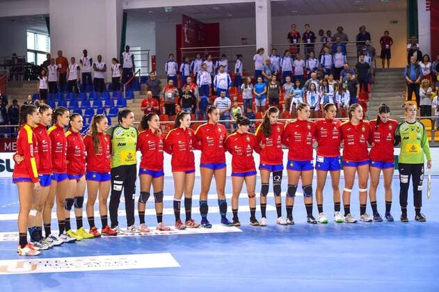 2018.08.11 Kielce Pilka reczna Mlodziezowe Mistrzostwa Swiata w Pilce Recznej Kobiet do lat 18 Hiszpania - Korea N z Foto Lukasz Laskowski PressFocus 2018.08.11 Kielce Handball IHF Youth U18 Womens World Championship WM Weltmeisterschaft 2018 Spain v Korea Credit: Lukasz Laskowski PressFocus NEWSPIX.PL --- Newspix.pl france out!  20180811LUK_056