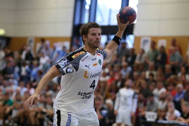 Handball Sportverein Hamburg - SC DHfK Leipzig, Handball, Internationaler Heide-Cup 2018, 11.08.18 Patrick Wiesmach (Nr.04, SC DHfK Leipzig)