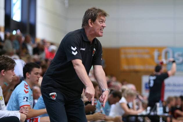Fuechse Berlin - HC Vardar Skopje, Handball, Internationaler Heide-Cup 2018, 11.08.18 Velimir Petkovic (Fuechse Berlin, Trainer)