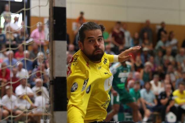 HC Varder Skopje vs. SC DHfK Leipzig, Handball, Internationaler Heide-Cup 2018, 12.08.18 Milos Putera (Nr.44, SC DHfK Leipzig)