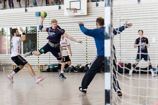 Sascha Marquardt (H2KU, 18) SG H2KU Herrenberg gegen SV 64 Zweibruecken, Handball, Oberliga, Testspiel, 2018 2019, 12.08.2018, SG H2KU Herrenberg gegen SV 64 Zweibruecken, Handball, Oberliga, Testspiel, 2018 2019, 12.08.2018 Haslach Copyright: xEIBNER SaschaxWaltherx EP_SWA