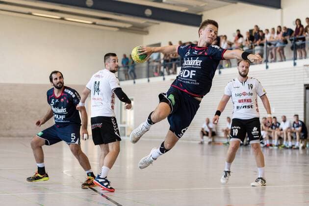 Marvin Seeger (H2KU, 06), SG H2KU Herrenberg gegen SV 64 Zweibruecken, Handball, Oberliga, Testspiel, 2018 2019, 12.08.2018, SG H2KU Herrenberg gegen SV 64 Zweibruecken, Handball, Oberliga, Testspiel, 2018 2019, 12.08.2018 Haslach Copyright: xEIBNER SaschaxWaltherx EP_SWA