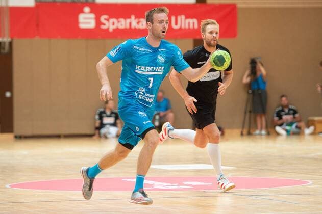 7 Bobby Schagen (TVB 1898 Stuttgart), TVB 1898 Stuttgart vs. Ribe-Esbjerg HH, Sparkassencup 2018, Handball, Herren, Handboldligaen, 1. Bundesliga, 12.08.2018, Sparkassen-Cup Ehingen 2018, 12.08.2018 Ehingen Copyright: xEIBNER Michael_Schmidtx EP_MST