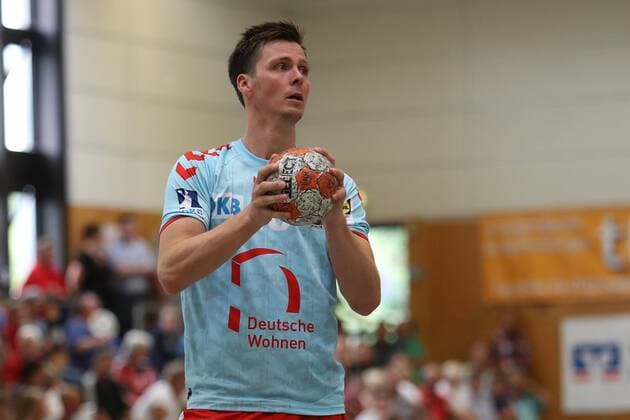 MHB - Montpellier vs. Fuechse Berlin, Handball, Internationaler Heide-Cup 2018, 12.08.18 Hans Lindberg (Nr.18, Fuechse Berlin)