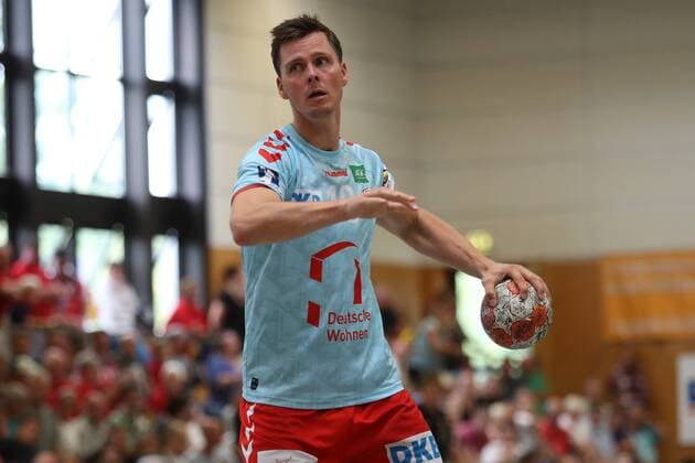 MHB - Montpellier vs. Fuechse Berlin, Handball, Internationaler Heide-Cup 2018, 12.08.18 Hans Lindberg (Nr.18, Fuechse Berlin)