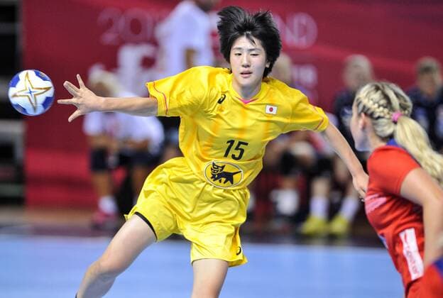 2018.08.12 Kielce Pilka reczna Mlodziezowe Mistrzostwa Swiata w Pilce Recznej Kobiet do lat 18 Japonia - Norwegia N z Haruka Tanifuji Foto Rafal Rusek PressFocus 2018.08.12 Kielce Handball IHF Youth U18 Womens World Championship WM Weltmeisterschaft 2018 Japan - Norway Haruka Tanifuji Credit: Rafal Rusek PressFocus NEWSPIX.PL --- Newspix.pl FRANCE OUT!  20180812PF_RR114