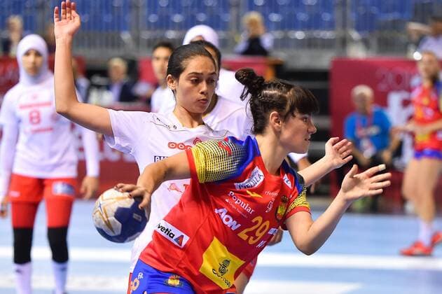 2018.08.13 Kielce Pilka reczna Mlodziezowe Mistrzostwa Swiata w Pilce Recznej Kobiet do lat 18 Hiszpania - Tunezja N z MORALES RODRIGUEZ Yadira Foto Lukasz Laskowski PressFocus 2018.08.13 Kielce Handball IHF Youth U18 Womens World Championship WM Weltmeisterschaft 2018 Spain v Tunisia MORALES RODRIGUEZ Yadira Credit: Lukasz Laskowski PressFocus NEWSPIX.PL --- Newspix.pl  20180813LUK_044