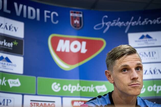 180813 Sören Rieks of Malmö FF during a press conference PK Pressekonferenz and practice ahead of the UEFA Champions League qualifying match between Vidi and Malmö FF on August 13, 2018 in Felcsut. Photo: Ludvig Thunman BILDBYRN kod LT 35515 Copyright: LUDVIGxTHUNMAN BB180813LT020