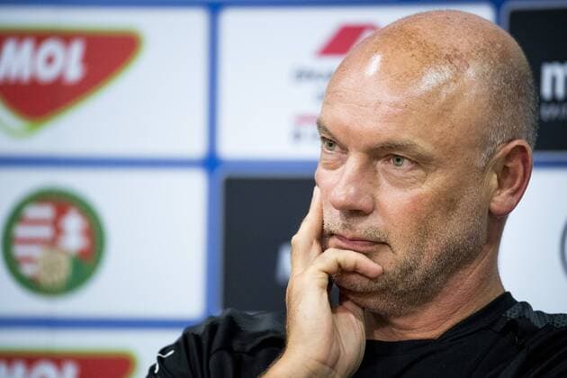 180813 Head coach Uwe Rösler during a press conference PK Pressekonferenz and practice ahead of the UEFA Champions League qualifying match between Vidi and Malmö FF on August 13, 2018 in Felcsut. Photo: Ludvig Thunman BILDBYRN kod LT 35515 Copyright: LUDVIGxTHUNMAN BB180813LT021