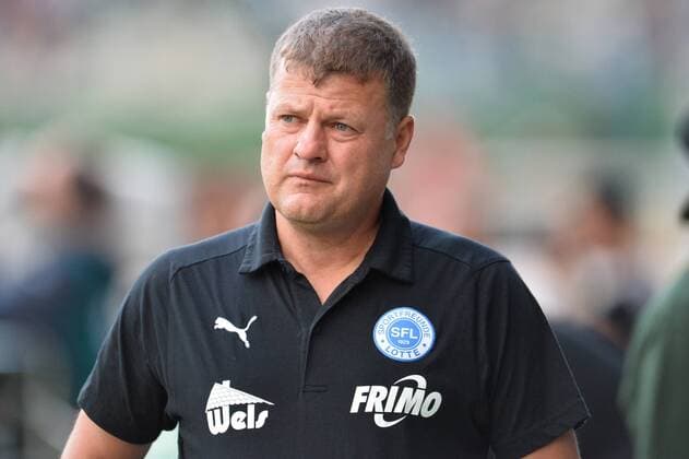 Fußball 3. Liga 4. Spieltag Preußen Münster - Sportfreunde Lotte am 13.08.2018 auf der Sportanlage Preußen Münster-Stadion in Münster Matthias Maucksch ( Cheftrainer Lotte )