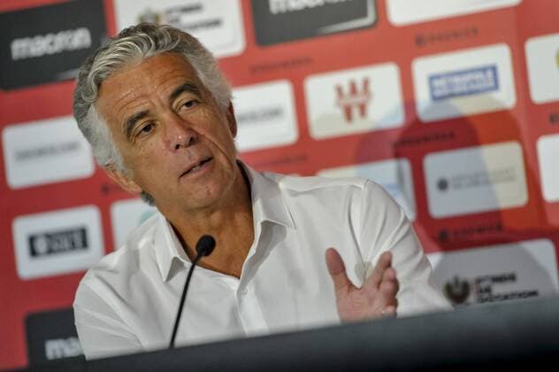 Jean Pierre Rivere (president de l OGC Nice) FOOTBALL : OGC Nice - Presentation de Myziane Maolida - Nice - 14 08 2018 NorbertScanella Panoramic 