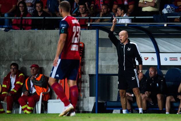 180814 head coach Uwe Rösler of Malmö FF during the UEFA Champions League qualifying match between Vidi and Malmö FF on August 14, 2018 in Felcsut. Photo: Ludvig Thunman BILDBYRN kod LT 35516 Copyright: LUDVIGxTHUNMAN BB180814LT071