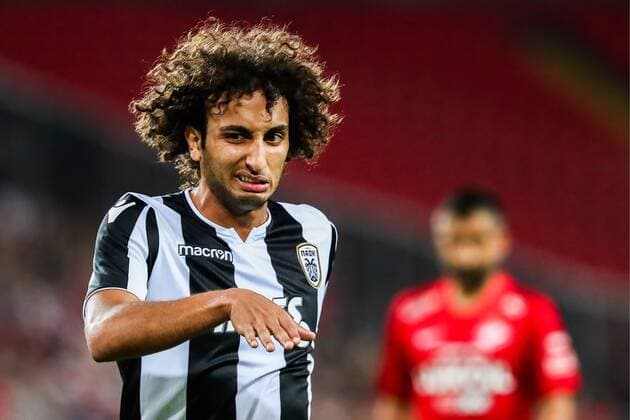 MOSCOW, RUSSIA - AUGUST 14, 2018: PAOK Thessaloniki s Amr Warda in their 2018-19 UEFA Champions League third qualifying round match against Spartak Moscow at Moscow s Otkritie Arena. Anton Novoderezhkin TASS  TS08CC46