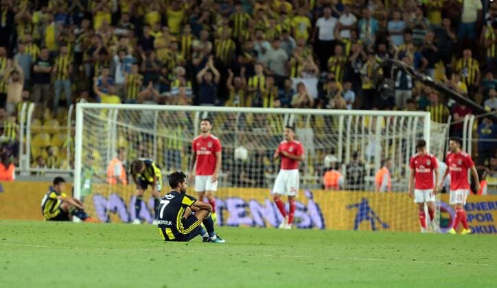 Alper Potuk of Fenerbahce during the UEFA Champions League qualifying second leg match between Fenerbahce and Benfica at Ulker Arena in Istanbul , Turkey on August 14 , 2018. 