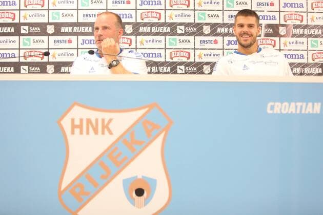 press conference PK Pressekonferenz Sarpsborg before the match of the third qualifying round of the European league HNK Rijeka-Sarpsborg 15.08.2018., Croatia, Rijeka - Press conference Sarpsborg before the match of the third qualifying round of the European league HNK Rijeka-Sarpsborg. Media was addressed by coach Geir Bakke and player Joackim Thommasen.  NelxPavletic PIXSELL