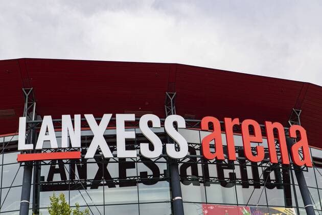 180815 Exteriör över Lanxess Arena inför Köln Cup den 15 augusti 2018 i Köln. Copyright: LUDVIGxTHUNMAN BB180815LT003