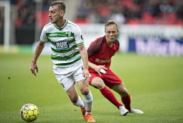 Jamie Mullan (The New Saint - 14) UEFA Europa League FC Midtjylland - The New Saints - MCH Arena Herning - Torsdag den 16 august 2018.. , Herning Denmark  Copyright: ClausxFisker ClausxFiskerx cop105 spdk20180816-195951-L