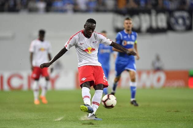 U Craiova 1984 Club Sportiv - RB Leipzig RB Leipzig s Jean-Kevin Augustin in action during during UEFA Europa League 2018 2019, Third Qualifying Round, 2st leg match between U Craiova 1984 Club Sportiv vs RB Leipzig on Ion Oblemenco Stadium, Craiova Romania, 16 August 2018 Copyright: xAlexxNicodimx