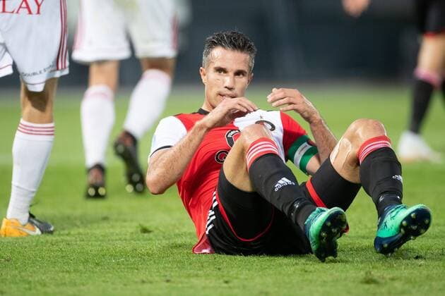 Robin van Persie of Feyenoord f during the UEFA Europa League third round qualifying second leg match between Feyenoord Rotterdam and AS Trencin at De Kuip on August 16, 2018 in Rotterdam, The Netherlands UEFA Europa League 2018 2019 xVIxVIxImagesx xTomxBodexMultimediaxIVx 11791742