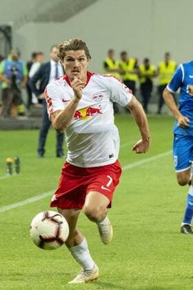 August 16, 2018: Marcel Sabitzer 7 of RB Leipzig during the Soccer, UEFA Europa League qualifications, 3rd round, second leg, game between Universitatea Craiova (ROU) and RB Leipzig (GER) at Ion Oblemenco, Craiova, Romania ROU.  Copyright: xCatalinxSoarex crfcs16082018123649