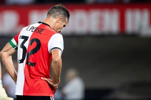 Robin van Persie of Feyenoord during the UEFA Europa League third round qualifying second leg match between Feyenoord Rotterdam and AS Trencin at De Kuip on August 16, 2018 in Rotterdam, The Netherlands UEFA Europa League 2018 2019 xVIxVIxImagesx xTomxBodexMultimediaxIVx 11792030
