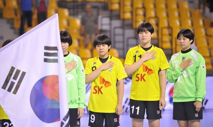 Handball, Damen U18 WM, Deutschland - Südkorea 2018.08.16 Kielce Pilka reczna Mlodziezowe Mistrzostwa Swiata w Pilce Recznej Kobiet do lat 18 Niemcy - Korea N z Foto Lukasz Sobala Press Focus NEWSPIX.PL 2018.08.16 Kielce Handball IHF Youth U18 Womens World Germany - Korea Credit: Lukasz Sobala Press Focus --- Newspix.pl  20180816PF_LS282