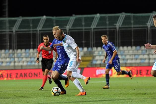 Second leg of the 3rd UEFA Champions League preliminary, between HNK Rijeka - Sarpsborg 16.08.2018., Croatia, HNK Rijeka stadium, Rijeka - Second leg of the 3rd UEFA Champions League preliminary, between HNK Rijeka - Sarpsborg. Dario Candija  GoranxKovacic PIXSELL