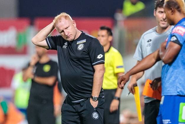 16.08.2018, AEK Arena, Larnaka, CYP, UEFA EL, AEK Larnaka vs SK Puntigamer Sturm Graz, 3. Runde, Rueckspiel , im Bild Trainer Heiko Vogel (SK Sturm Graz) during the UEFA Europa League 3rd round, 2nd leg match between AEK Larnaka and FK Puntigamer Sturm Graz at the AEK Arena in Larnaka, Cyprus on 2018 08 16. Larnaka