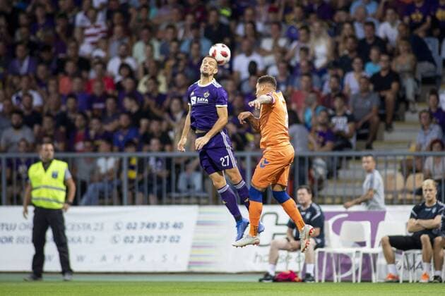 16.08.2018, Ljudski Vrt, Maribor, SLO, UEFA EL, NK Maribor vs Glasgow Rangers, Qualifikation, 3. Runde, Rueckspiel, im Bild Jasmin Mesanovic of NK Maribor during the UEFA Europa League qualifier 3rd round, 2nd leg match between LASK and Glasgow Rangers at the Ljudski Vrt in Maribor, Slovenia on 2018 08 16. Maribor