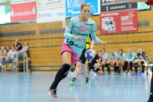 Julia Behnke (TusSies Metzingen 93) TusSies Metzingen, Handball, Ligaspiel, Vorbereitung, Turnier, 18.08.2018, Foto:TBaur Eibner TusSies Metzingen vs. Debreceni Vasutas Club Metzingen Copyright: xEIBNER TobiasxBaurx EP_TBR