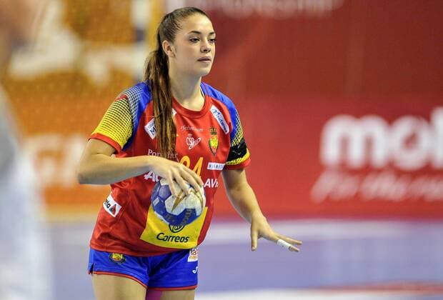 2018.08.18 Kielce Pilka reczna Mlodziezowe Mistrzostwa Swiata w Pilce Recznej Kobiet do lat 18 Hiszpania - Niemcy N z ARCOS POVEDA Paula Foto Rafal Rusek PressFocus 2018.08.18 Kielce Handball IHF Youth U18 Womens World Championship WM Weltmeisterschaft 2018 Spain - Germany ARCOS POVEDA Paula Credit: Rafal Rusek PressFocus NEWSPIX.PL --- Newspix.pl  20180818PF_RR038