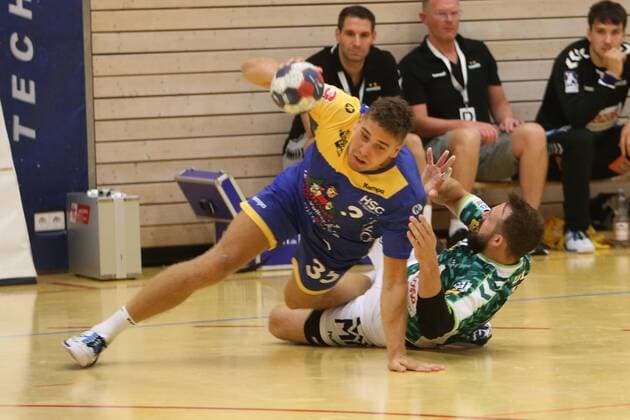 Maximilian Schwarz (HSG Konstanz) DHB Pokal, Erstrundenturnier, Frisch Auf Goeppingen - HSG Konstanz, Germany, Weilheim, Lindachsporthalle, 20180818 DHB Pokal, Erstrundenturnier, Frisch Auf Goeppingen - HSG Konstanz Weilheim Copyright: xBW-Fotox Eibner-Pressefotox EP_bwf