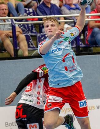 DHB Pokal Oranienburger HC - Füchse Berlin, Christioph Reißky, Linus Dömeland. DHB Pokal Oranienburger HC - Füchse Berlin Copyright: xObernheimx Eibner-Pressefotox EP_obernheim
